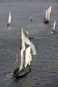 Semaine du Golfe 2015. Parade d'arrivée de la flotte.