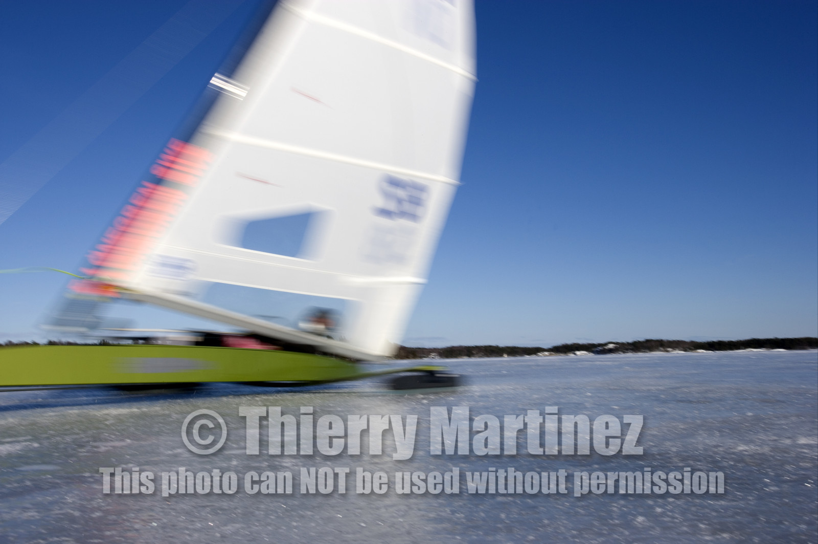 Ice Boats in Stockholm Archipelago - March 2005.